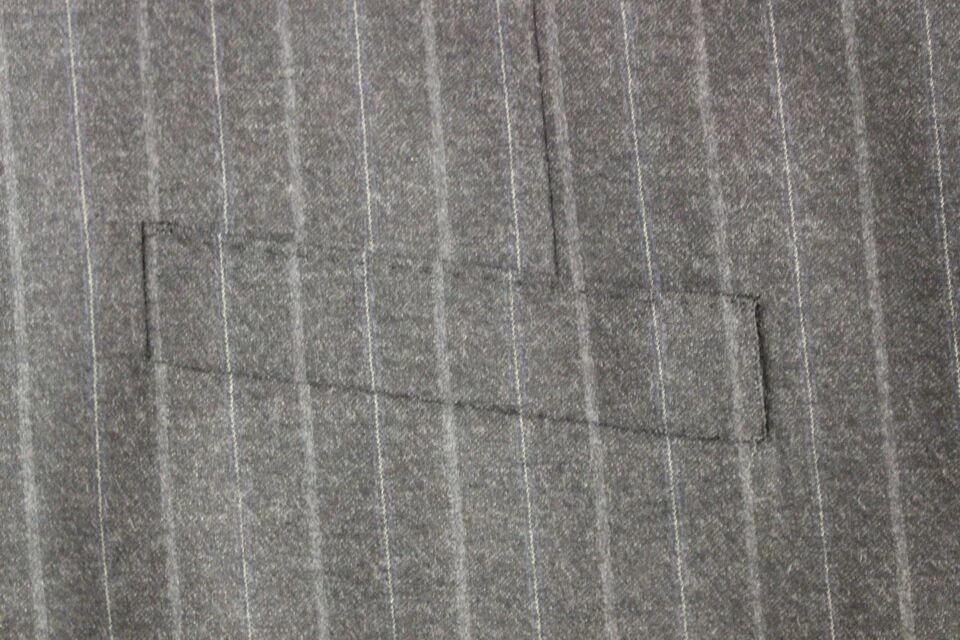 Dolce & Gabbana Gray Striped Wool Logo Vest Gilet Weste by Dolce & Gabbana