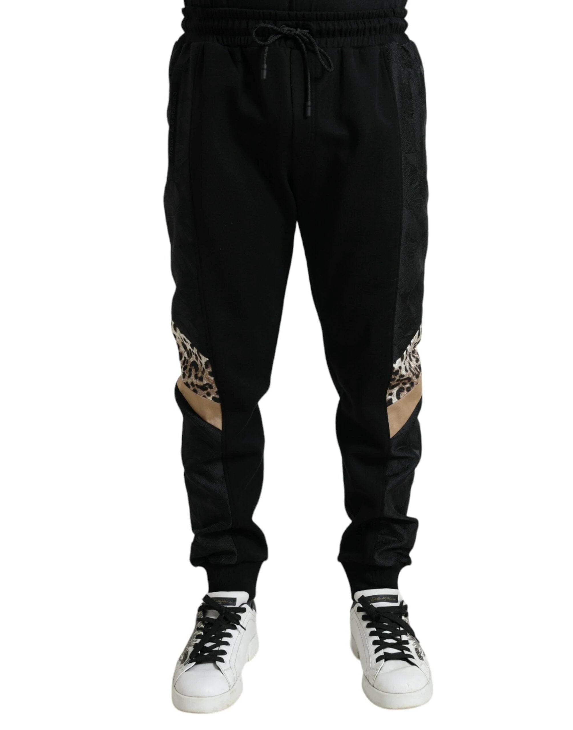 Dolce & Gabbana Black Cotton Slim Stretch Jogger Pants by Dolce & Gabbana