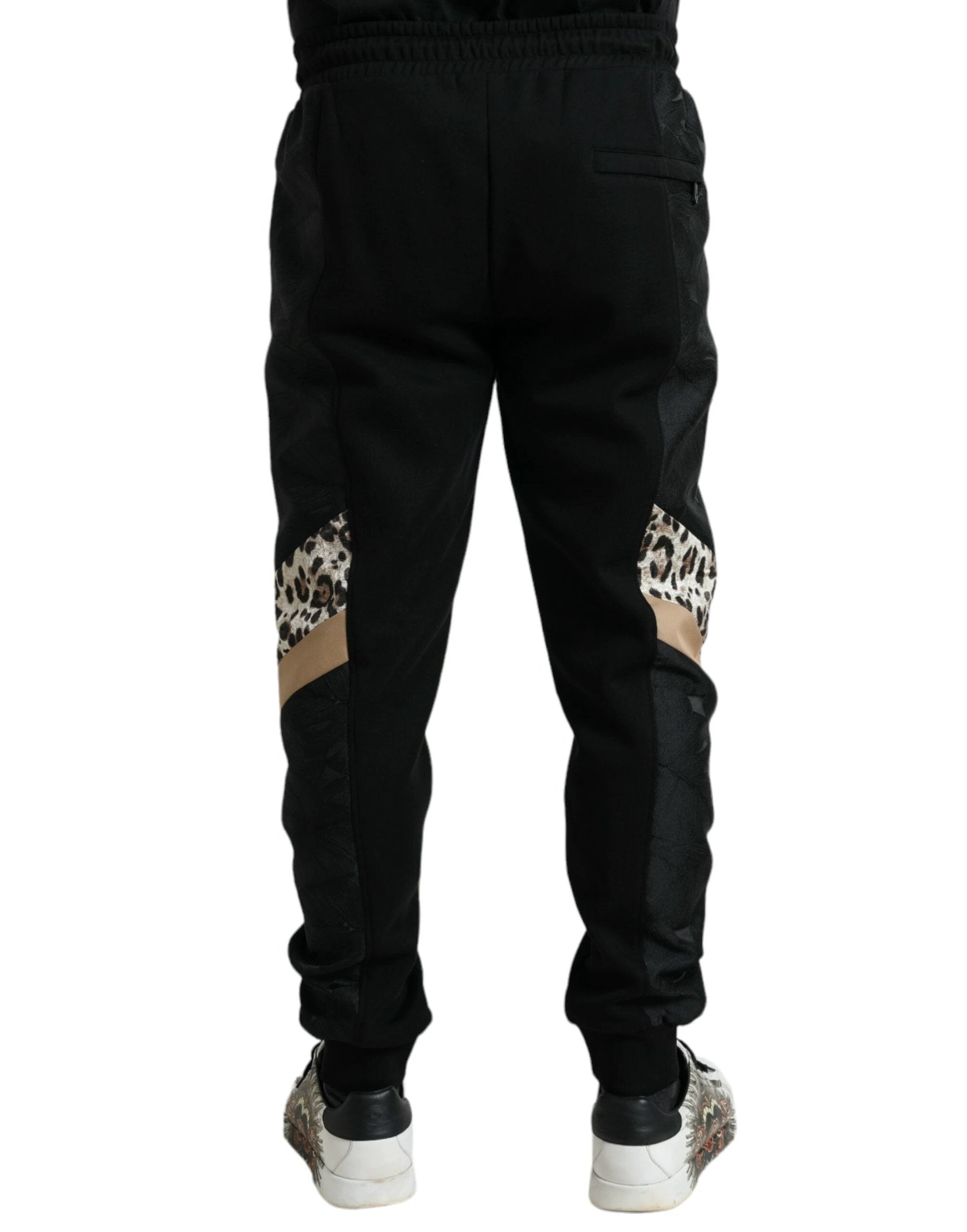 Dolce & Gabbana Black Cotton Slim Stretch Jogger Pants by Dolce & Gabbana