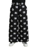 Pantalon large Dolce &amp; Gabbana noir à logo DG
