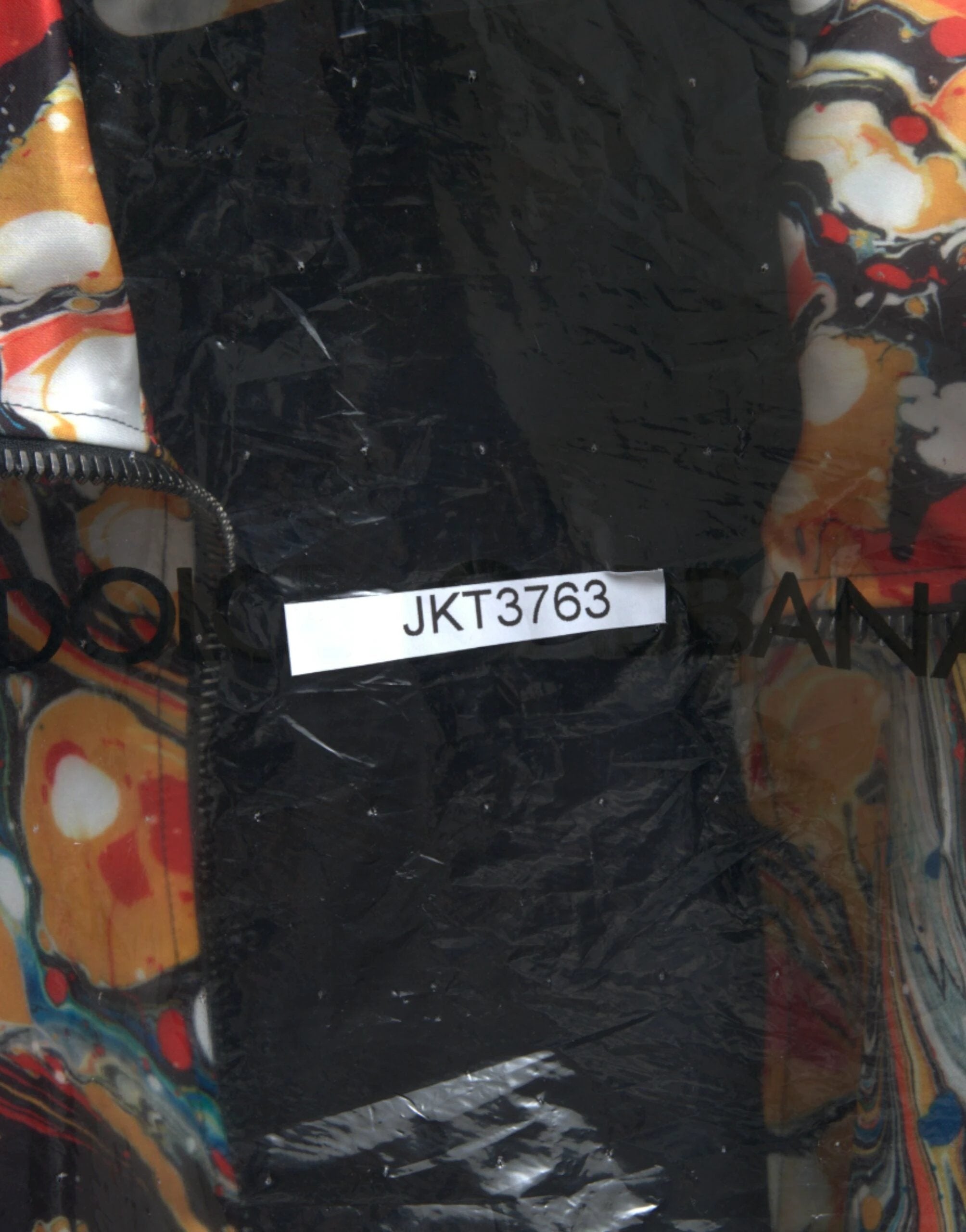 Dolce & Gabbana Multicolor Abstract Polyester Bomber Jacket by Dolce & Gabbana