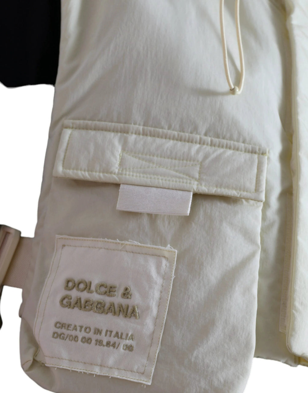 Dolce & Gabbana Yellow Nylon Hooded Sportswear Vest Jacket by Dolce & Gabbana