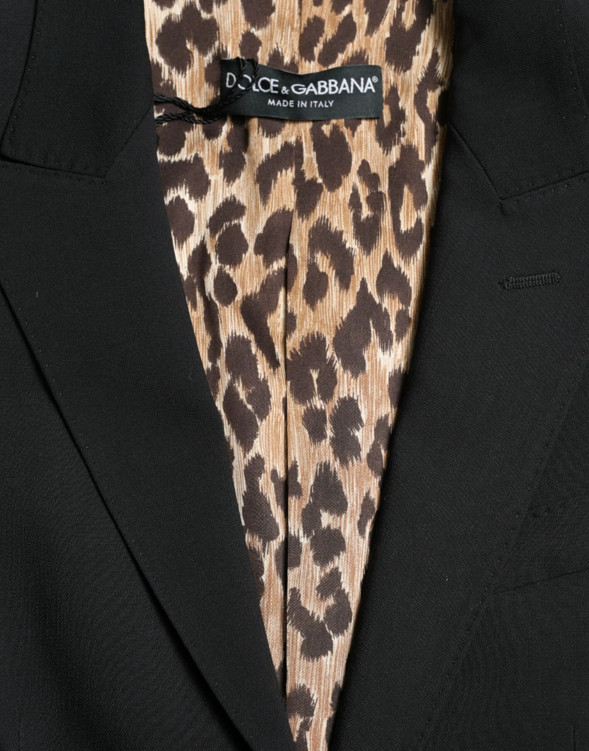 Dolce & Gabbana Black Wool Single Breasted Blazer Coat Jacket by Dolce & Gabbana