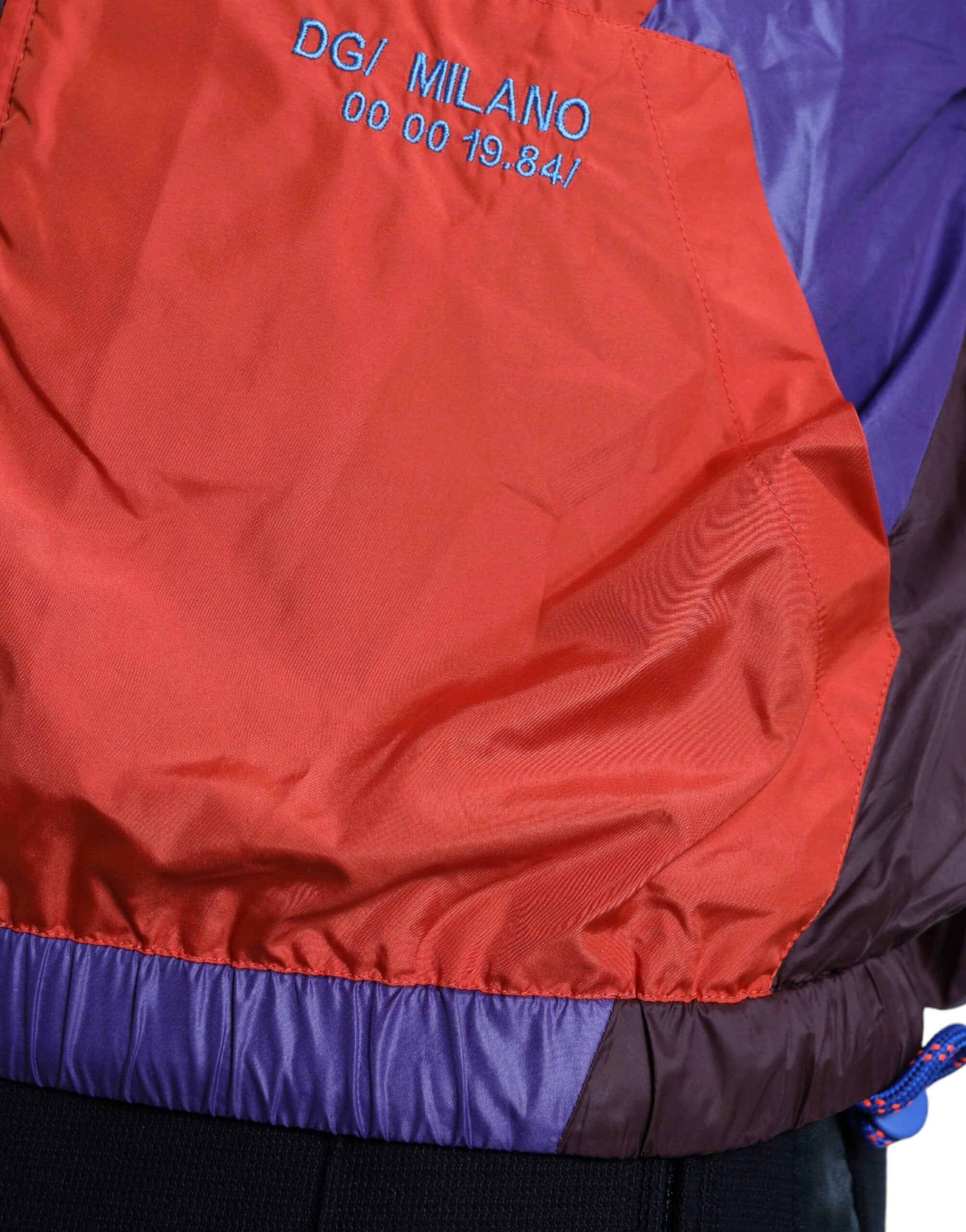 Dolce & Gabbana Multicolor Color Windbreaker Jacket by Dolce & Gabbana