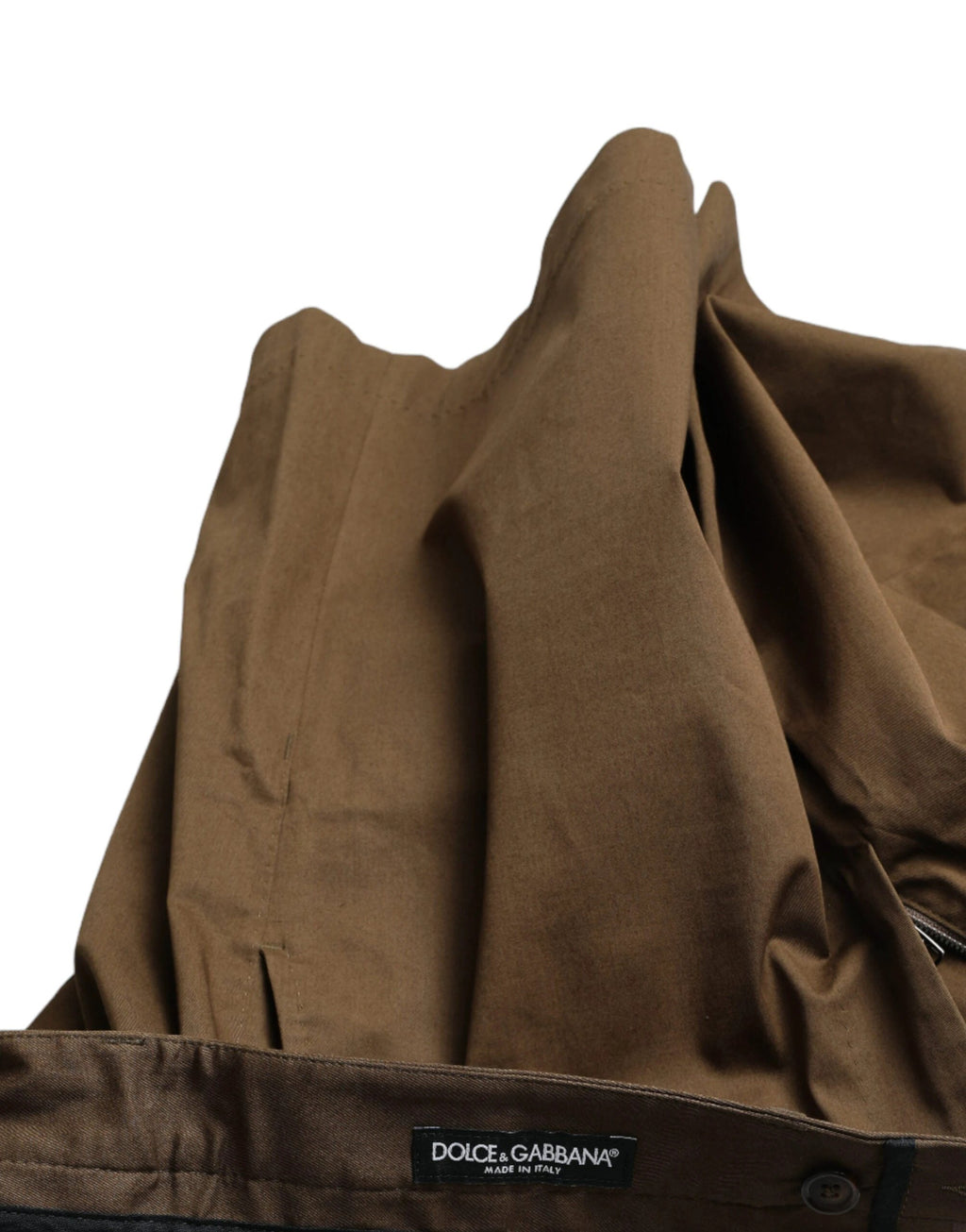 Dolce & Gabbana Brown Cotton Stretch Men Bermuda Shorts by Dolce & Gabbana