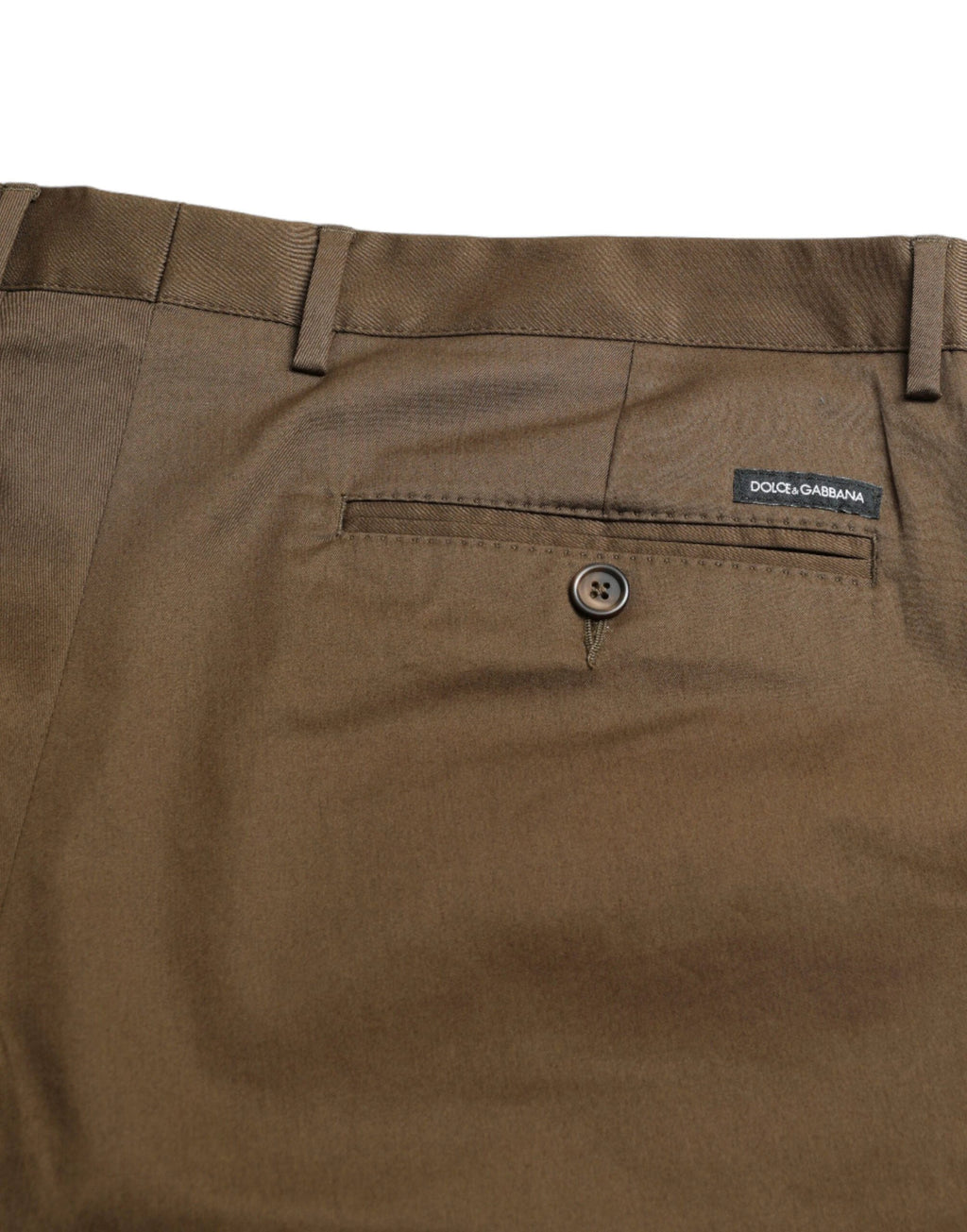 Dolce & Gabbana Brown Cotton Stretch Men Bermuda Shorts by Dolce & Gabbana