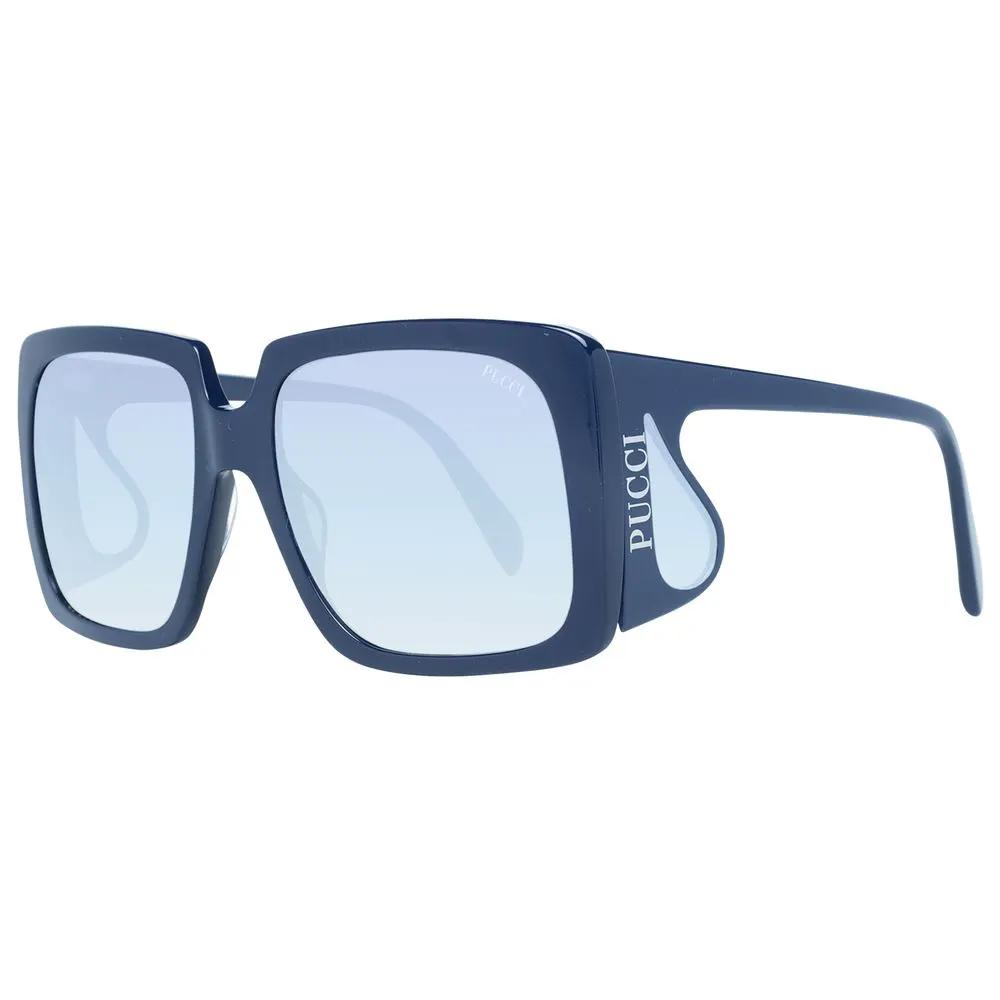 Lunettes de soleil en plastique bleu Emilio Pucci