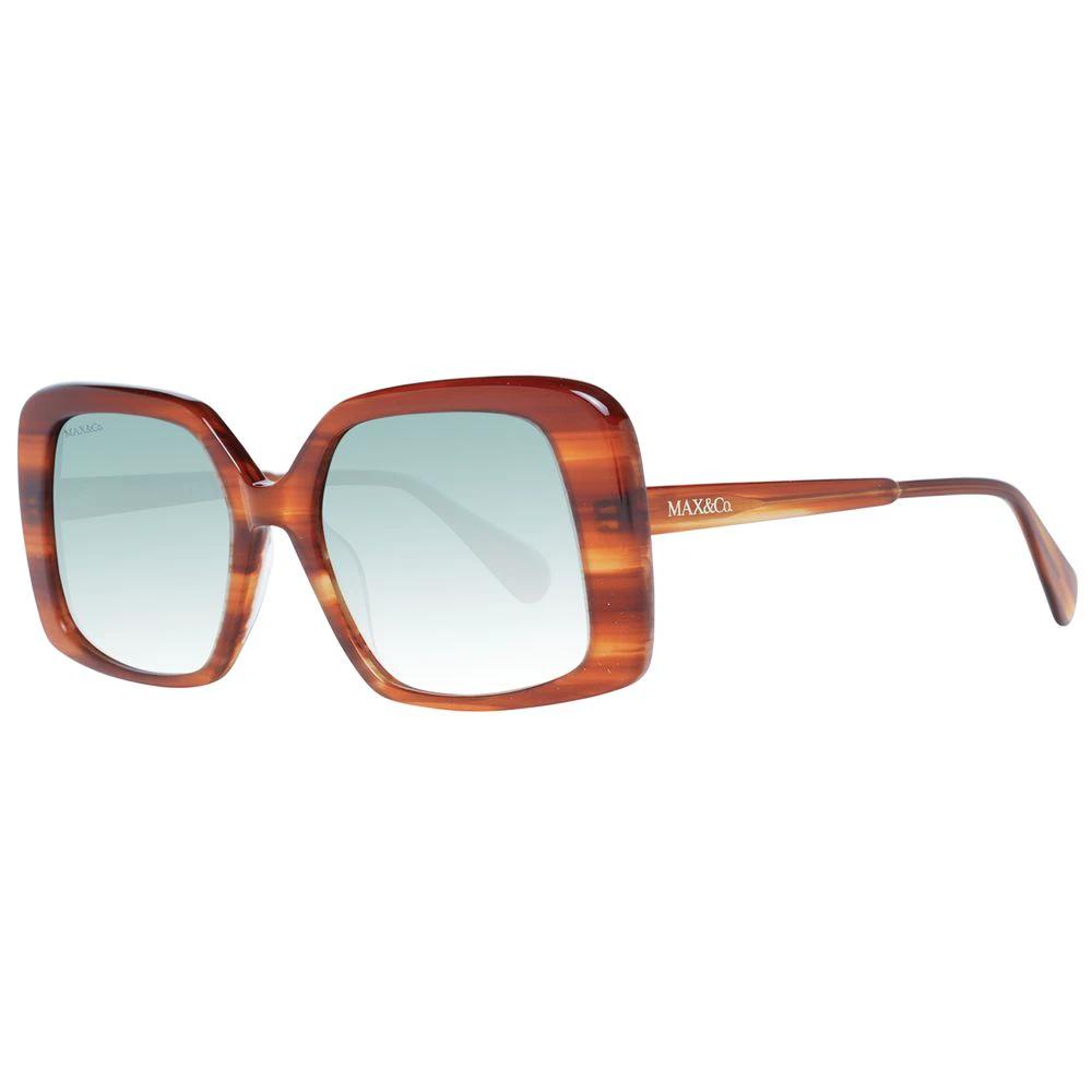 Lunettes de soleil en plastique marron Max &amp; Co