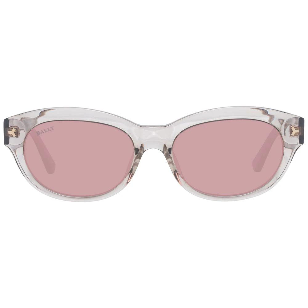 Lunettes de soleil en plastique marron Bally