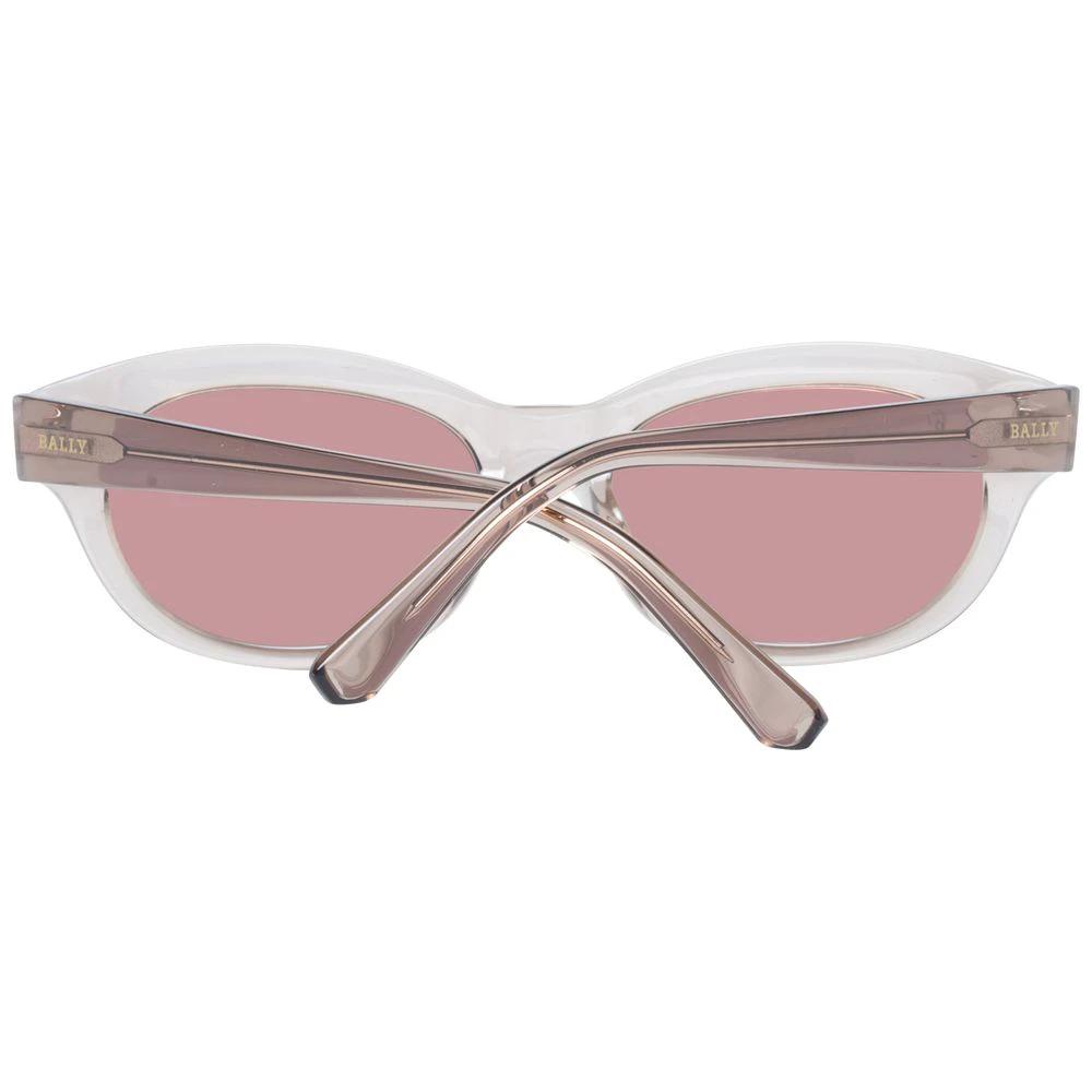 Lunettes de soleil en plastique marron Bally