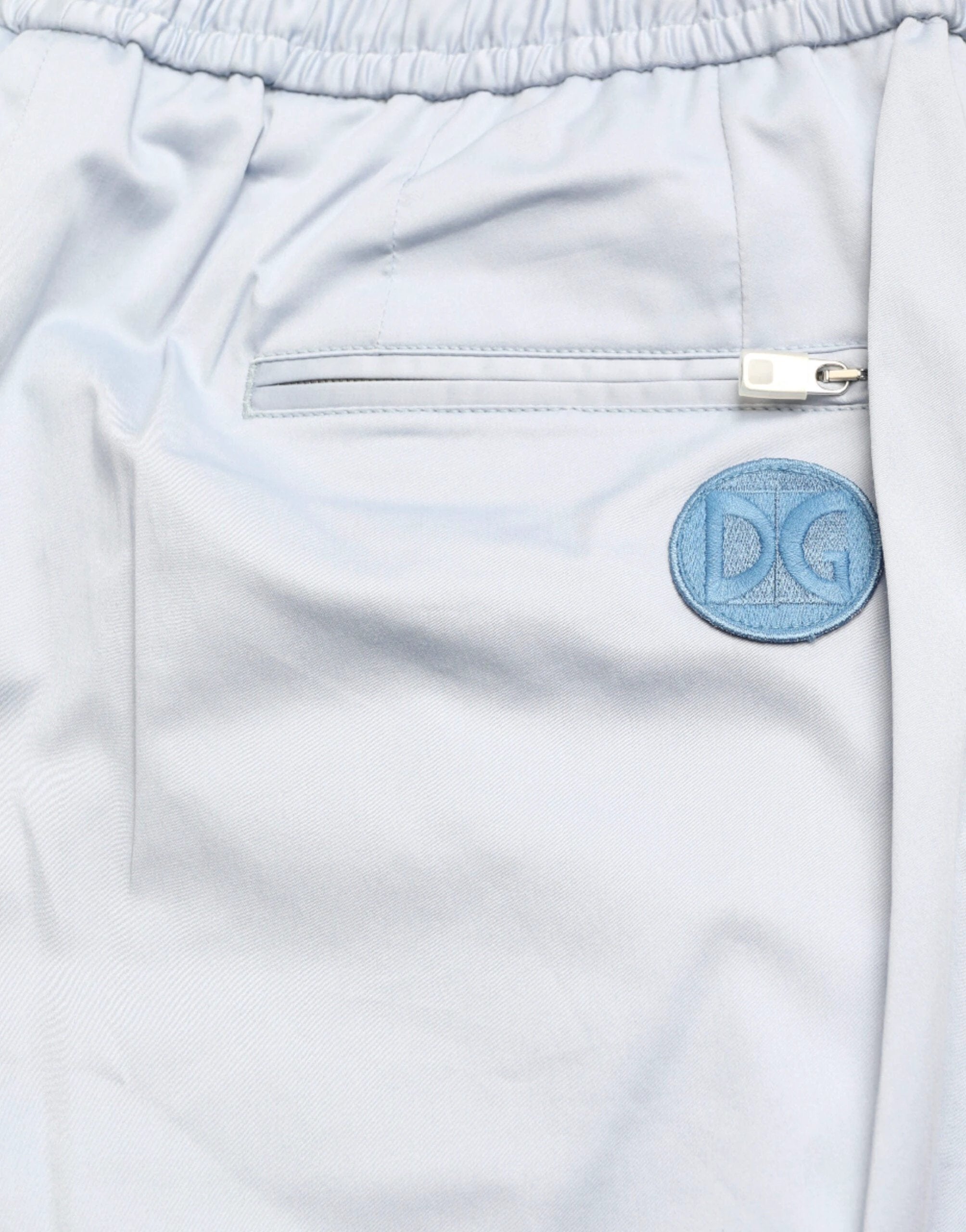 Dolce & Gabbana Light Blue Cotton Stretch Jogger Pants by Dolce & Gabbana