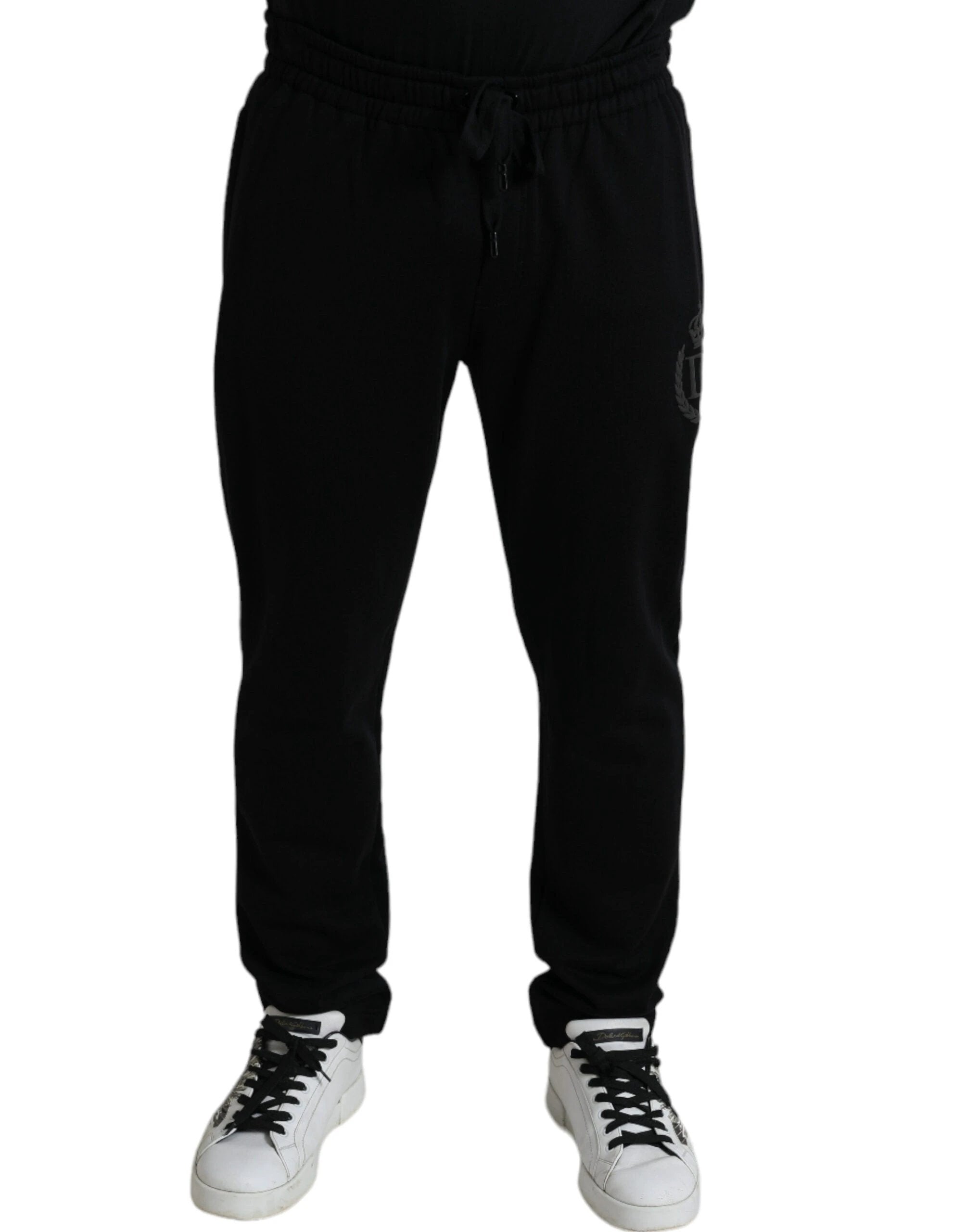 Dolce & Gabbana Black DG Logo Skinny Jogger Sweatpants Pants by Dolce & Gabbana