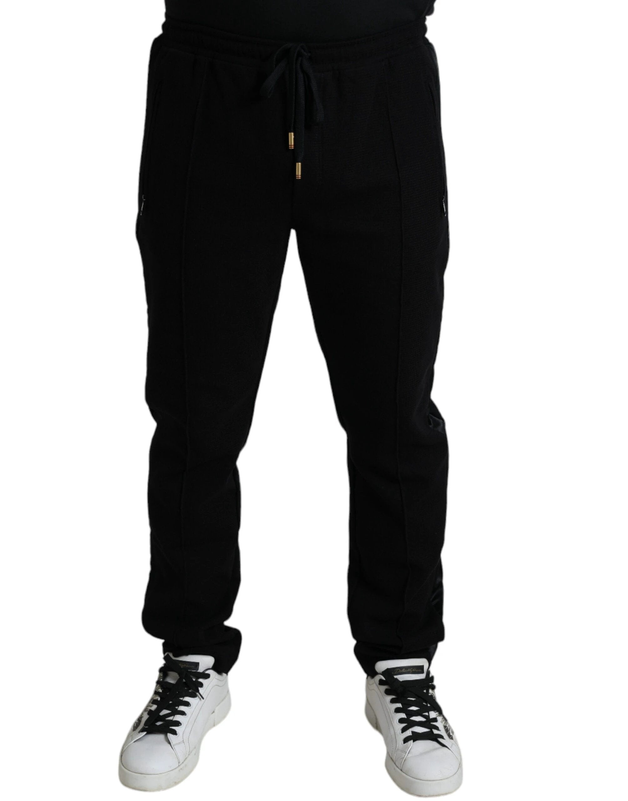 Dolce & Gabbana Black Cotton Skinny Jogger Sweatpants Pants by Dolce & Gabbana