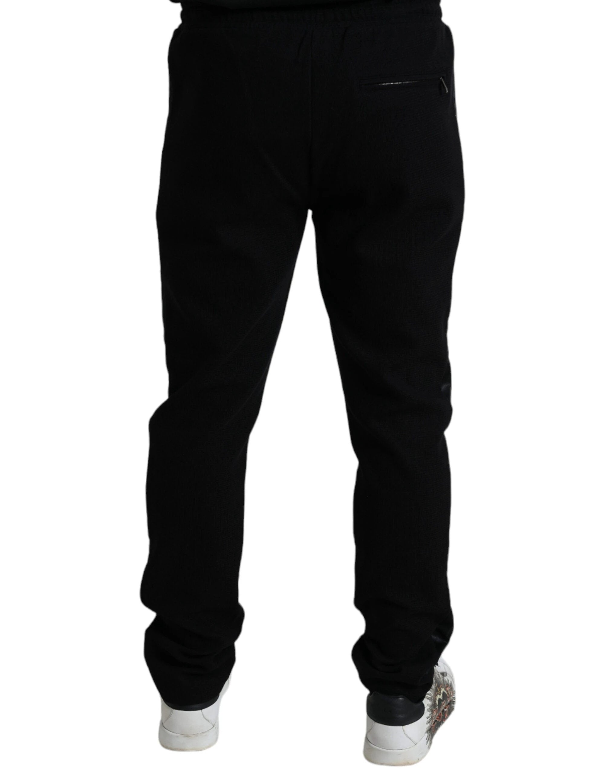 Dolce & Gabbana Black Cotton Skinny Jogger Sweatpants Pants by Dolce & Gabbana