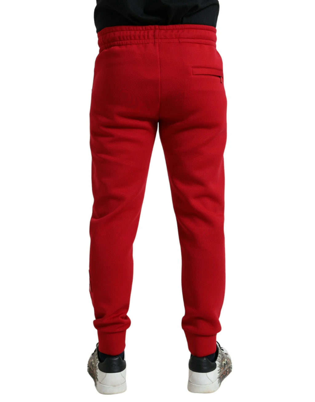 Dolce & Gabbana Red Cotton Blend Skinny Jogger Pants by Dolce & Gabbana