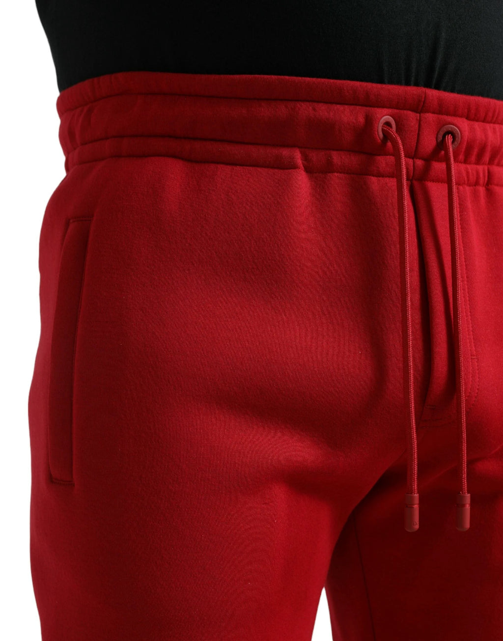 Dolce & Gabbana Red Cotton Blend Skinny Jogger Pants by Dolce & Gabbana