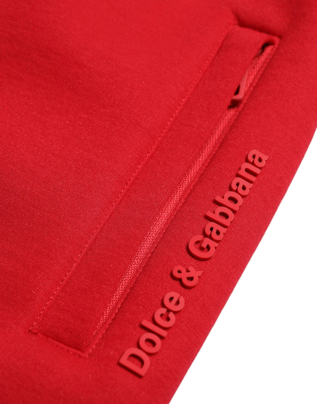 Dolce & Gabbana Red Cotton Blend Skinny Jogger Pants by Dolce & Gabbana