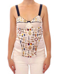 Dolce & Gabbana White sailor motive tank top by Dolce & Gabbana