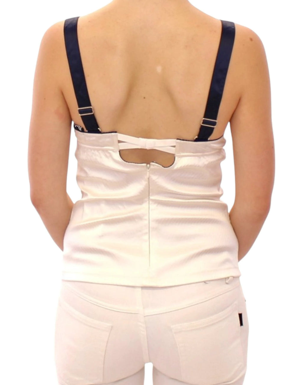 Dolce & Gabbana White sailor motive tank top by Dolce & Gabbana