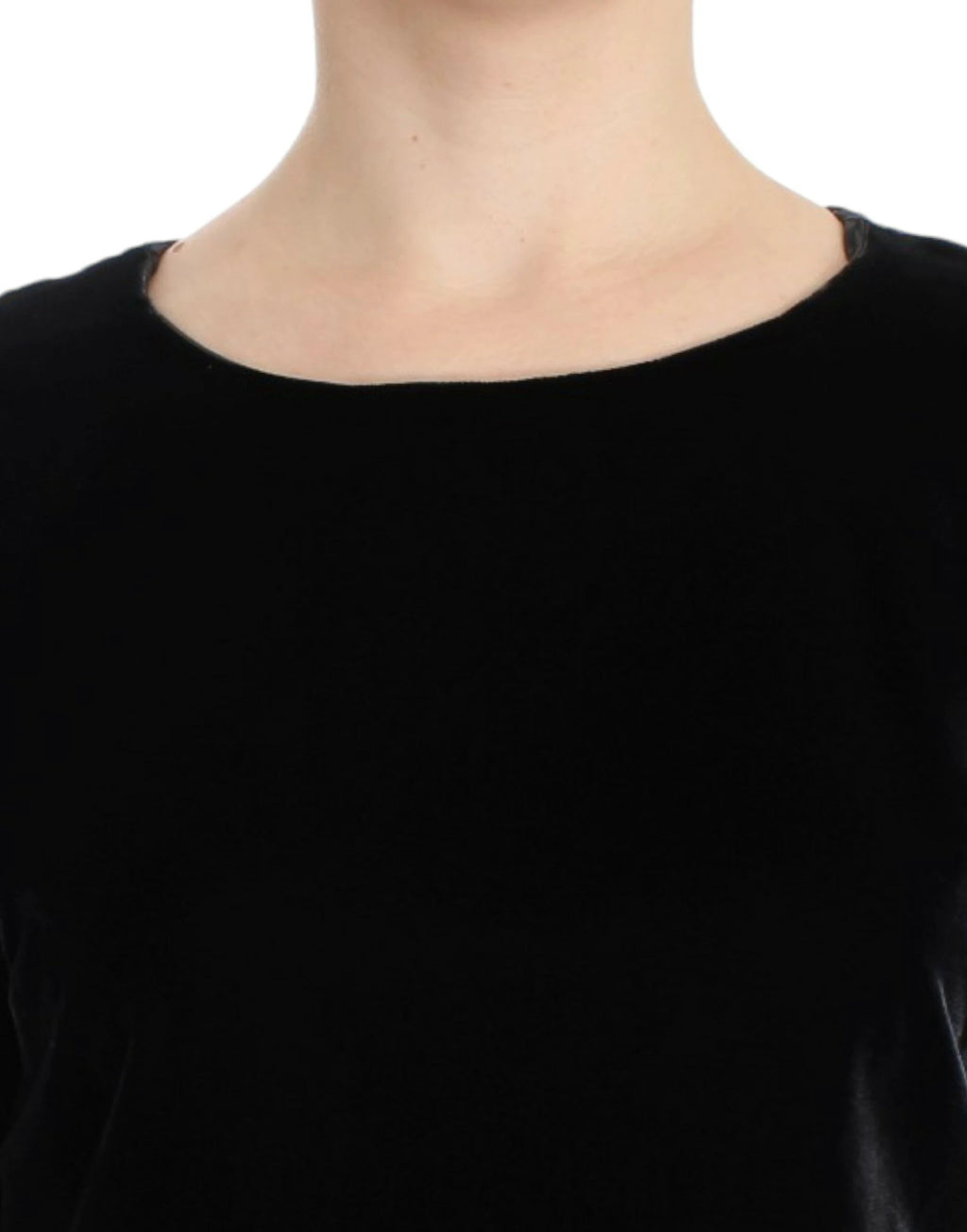 Dolce & Gabbana Black velvet shortsleeved blouse by Dolce & Gabbana