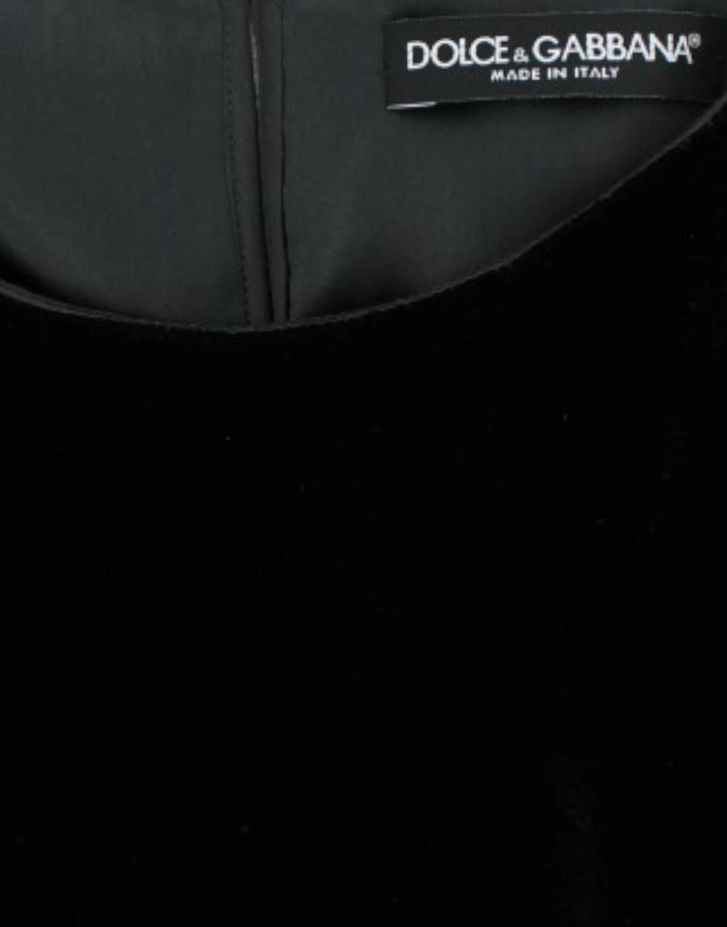 Dolce & Gabbana Black velvet shortsleeved blouse by Dolce & Gabbana