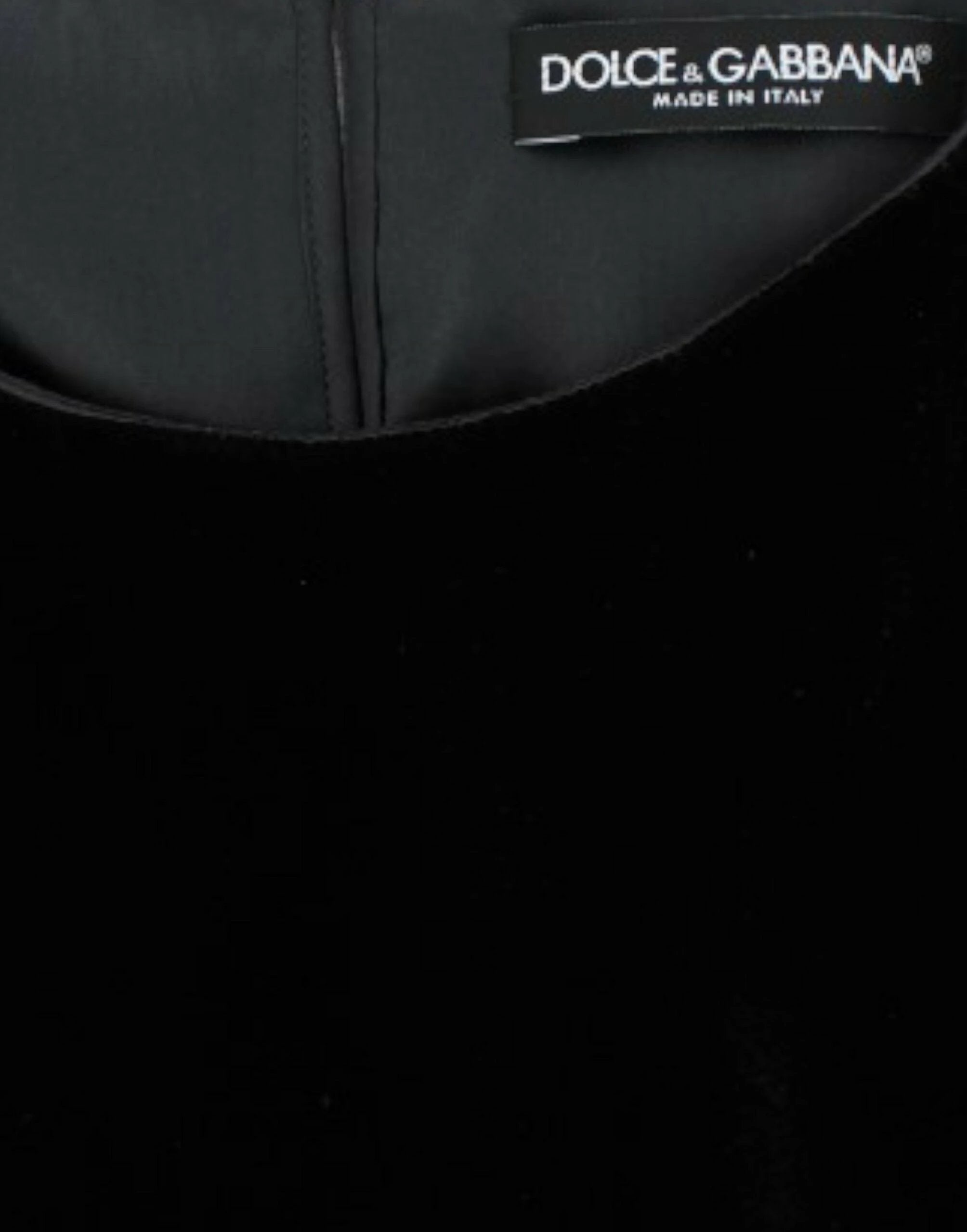 Dolce & Gabbana Black velvet shortsleeved blouse by Dolce & Gabbana