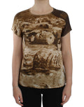 Dolce & Gabbana Brown Taormina silk blouse by Dolce & Gabbana