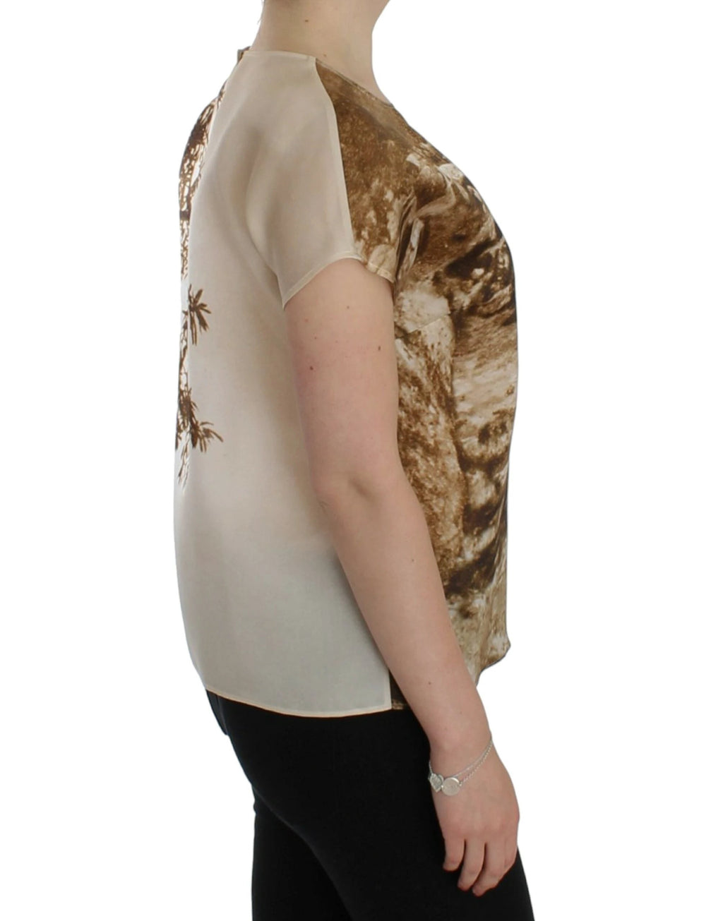 Dolce & Gabbana Brown Taormina silk blouse by Dolce & Gabbana