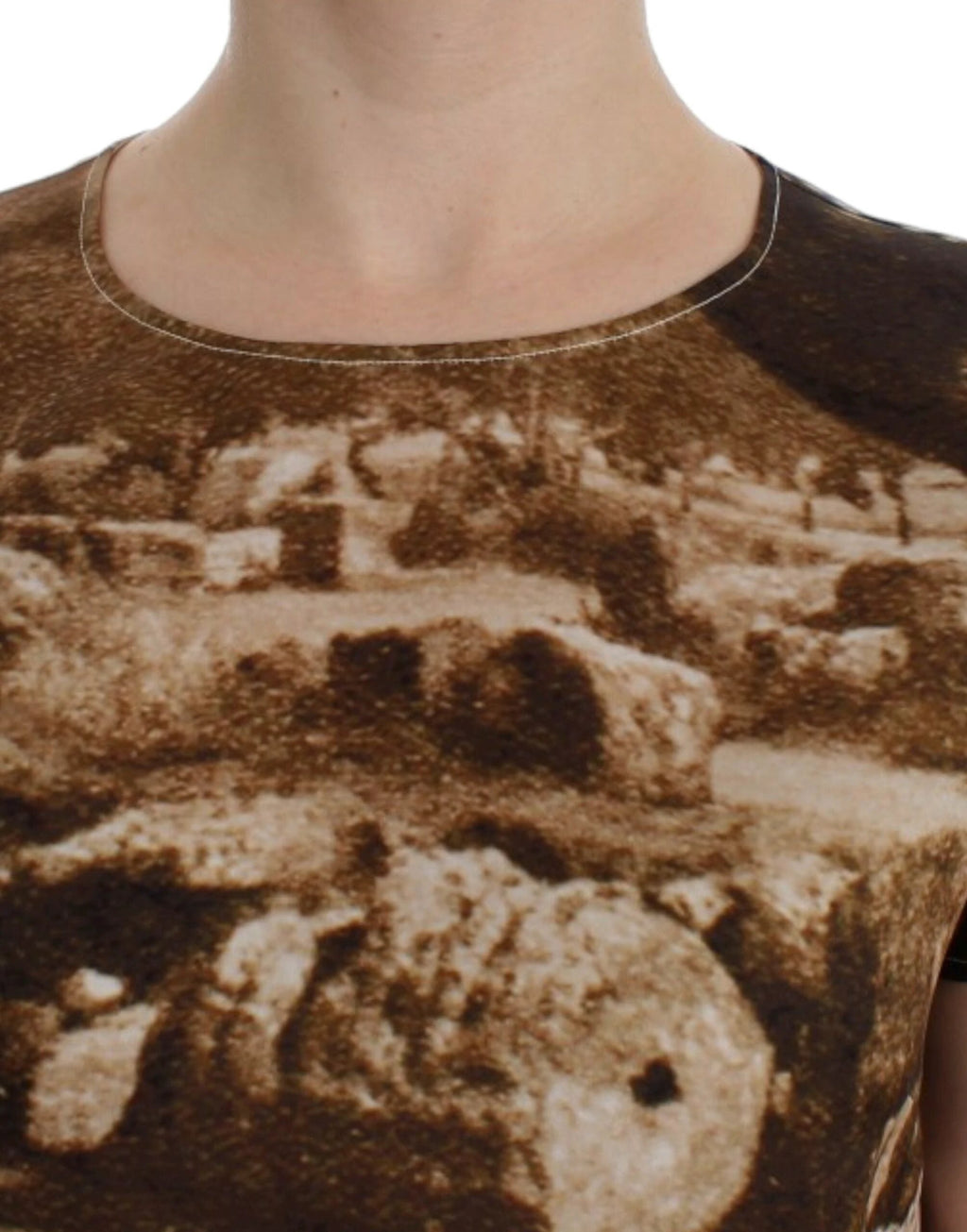 Dolce & Gabbana Brown Taormina silk blouse by Dolce & Gabbana