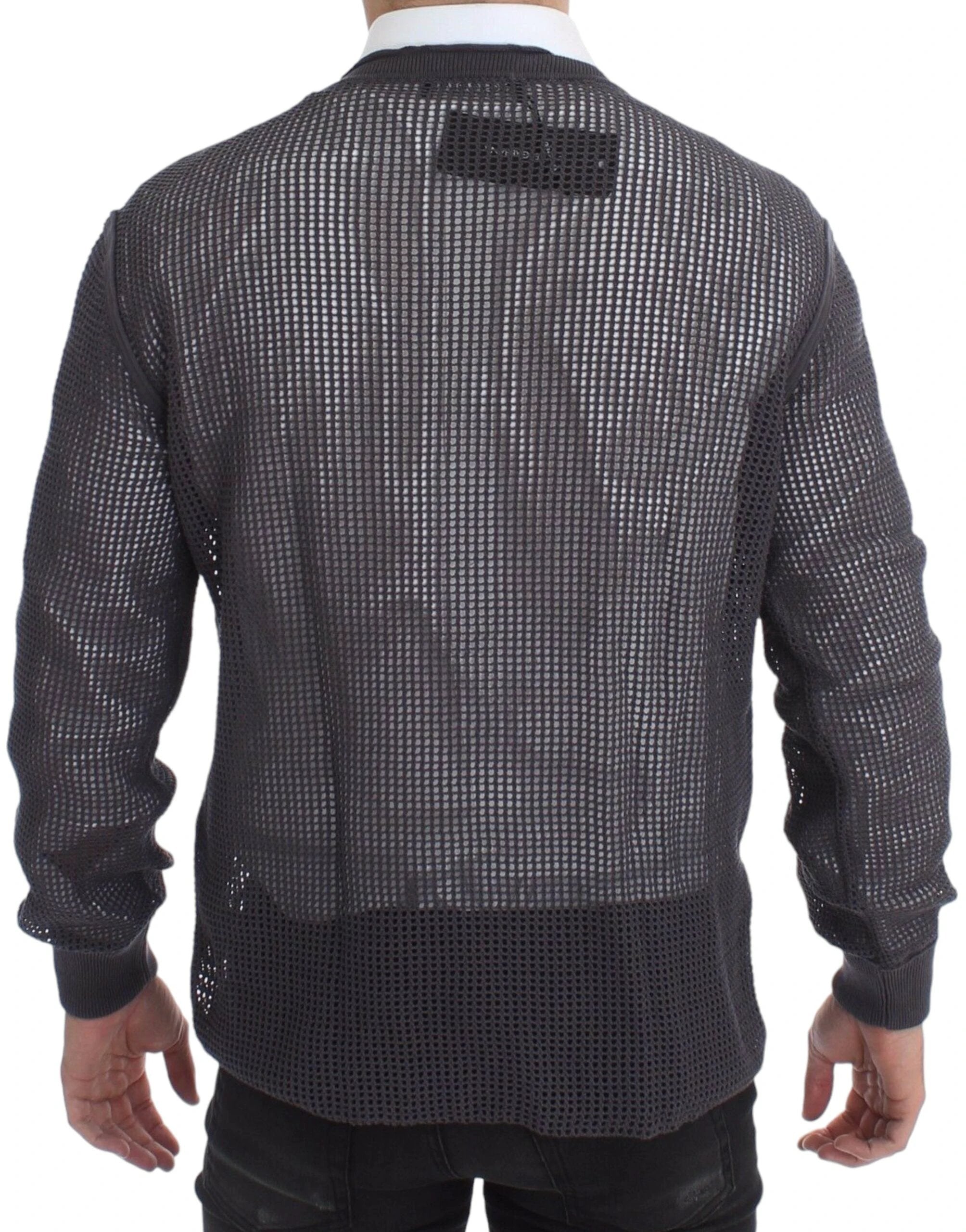 Dolce & Gabbana Purple Runway Netz Pullover Netted Sweater by Dolce & Gabbana