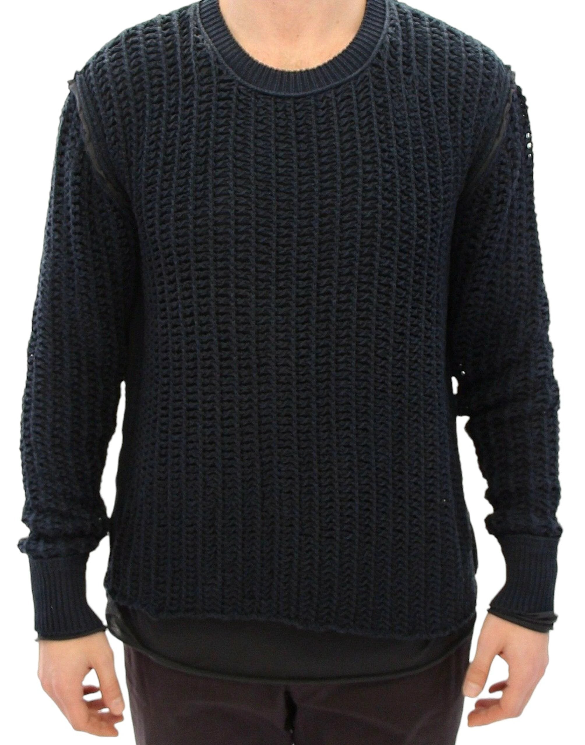 Dolce & Gabbana Blue Runway Netz Pullover Netted Sweater by Dolce & Gabbana