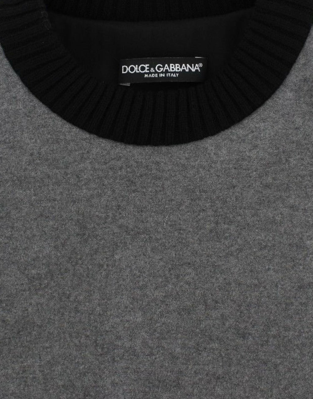 Dolce & Gabbana Gray Black Lace Wool Cashmere Sweater by Dolce & Gabbana