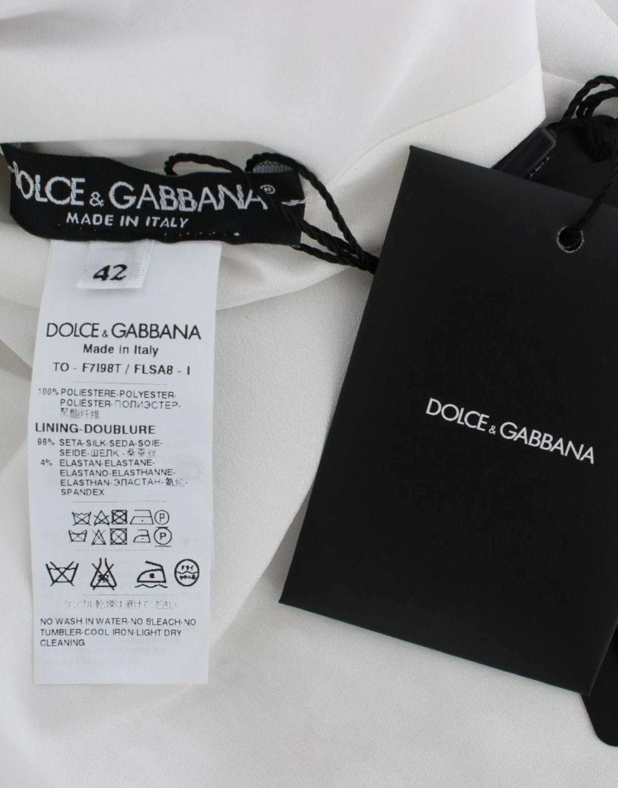 Dolce & Gabbana Silver Sequined Crewneck Blouse T-shirt Top by Dolce & Gabbana