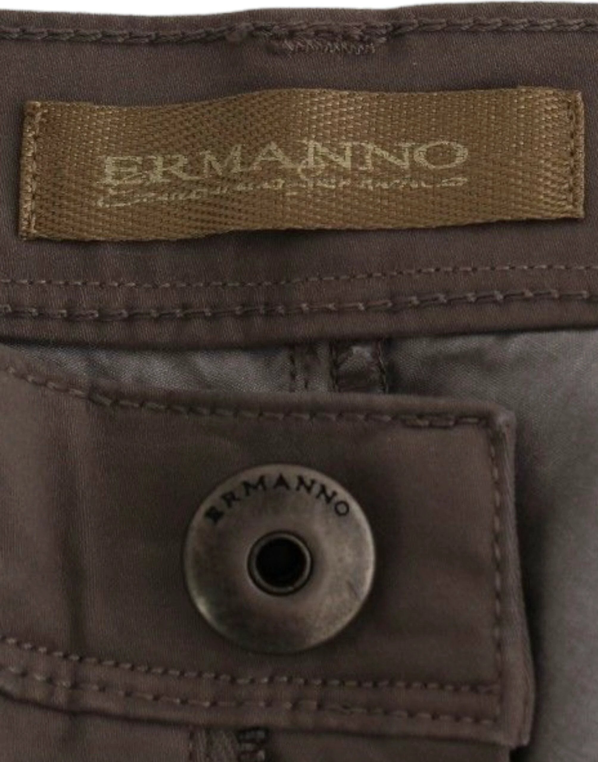 Ermanno Scervino Taupe Beige Slim Jeans Denim Pants Skinny by Ermanno Scervino
