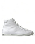 Dolce & Gabbana White Saint Tropez High Top Men Sneakers Shoes by Dolce & Gabbana