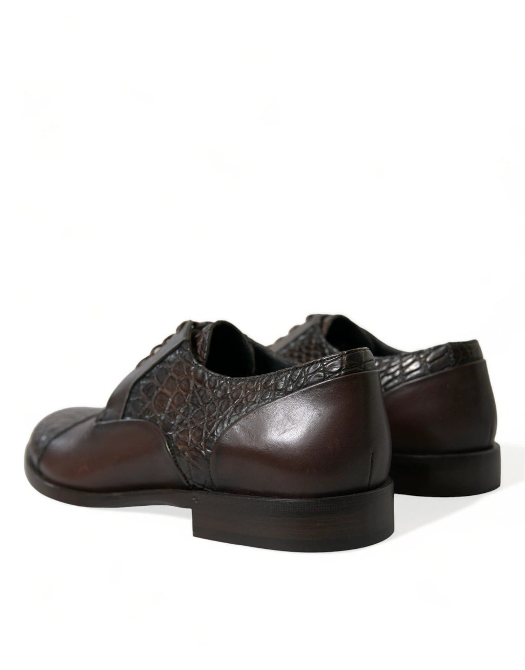 Dolce & Gabbana Brown Exotic Leather Lace Up Oxford Dress Shoes by Dolce & Gabbana