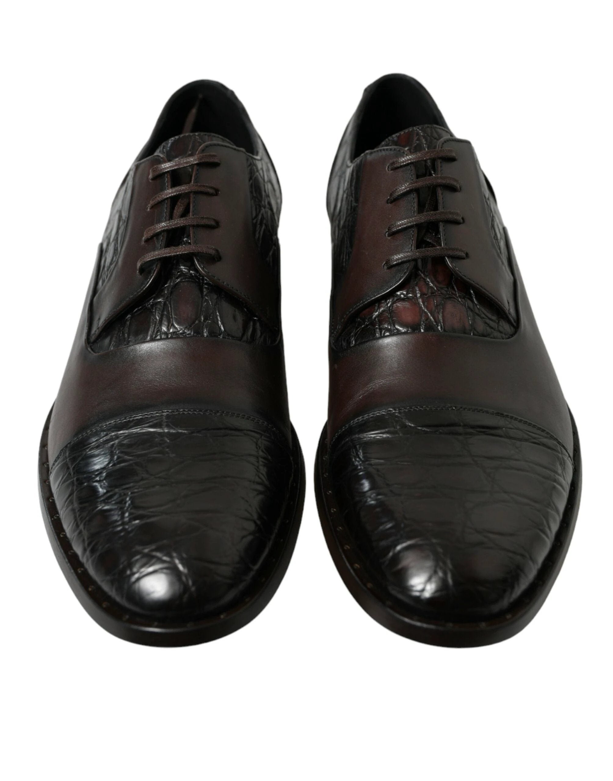 Dolce & Gabbana Brown Exotic Leather Formal Men Dress Shoes by Dolce & Gabbana