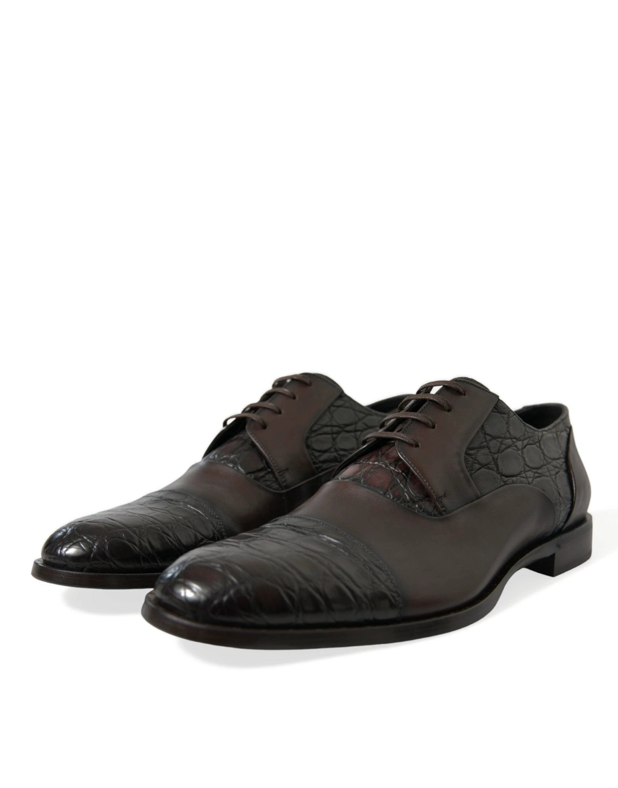 Dolce & Gabbana Brown Exotic Leather Formal Men Dress Shoes by Dolce & Gabbana