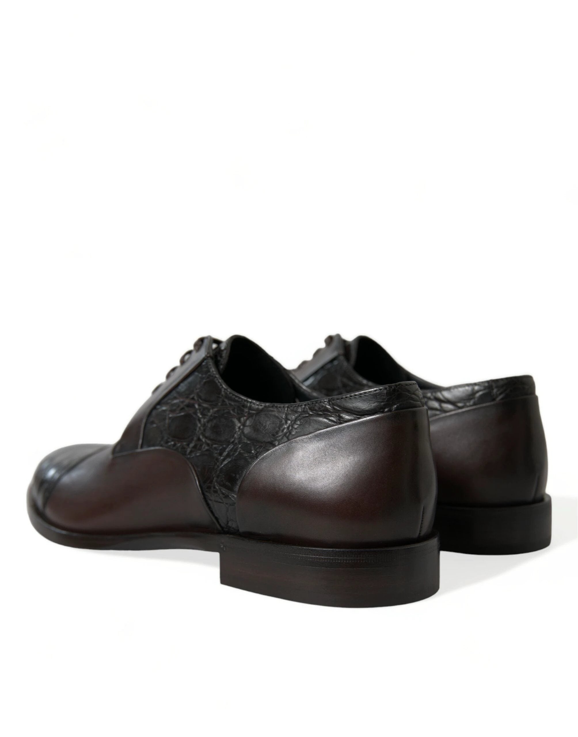Dolce & Gabbana Brown Exotic Leather Formal Men Dress Shoes by Dolce & Gabbana
