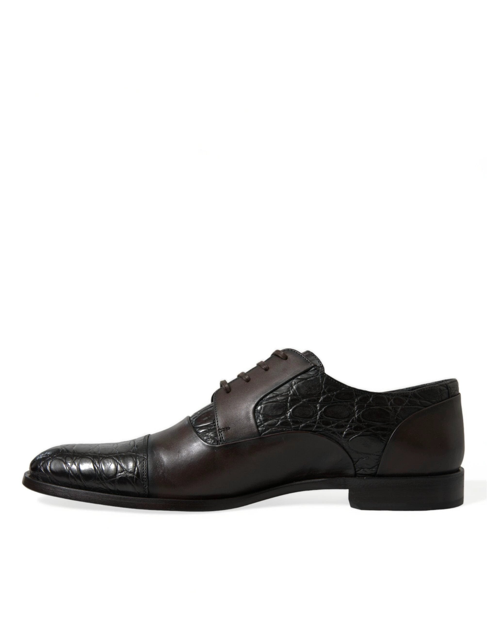 Dolce & Gabbana Brown Exotic Leather Formal Men Dress Shoes by Dolce & Gabbana