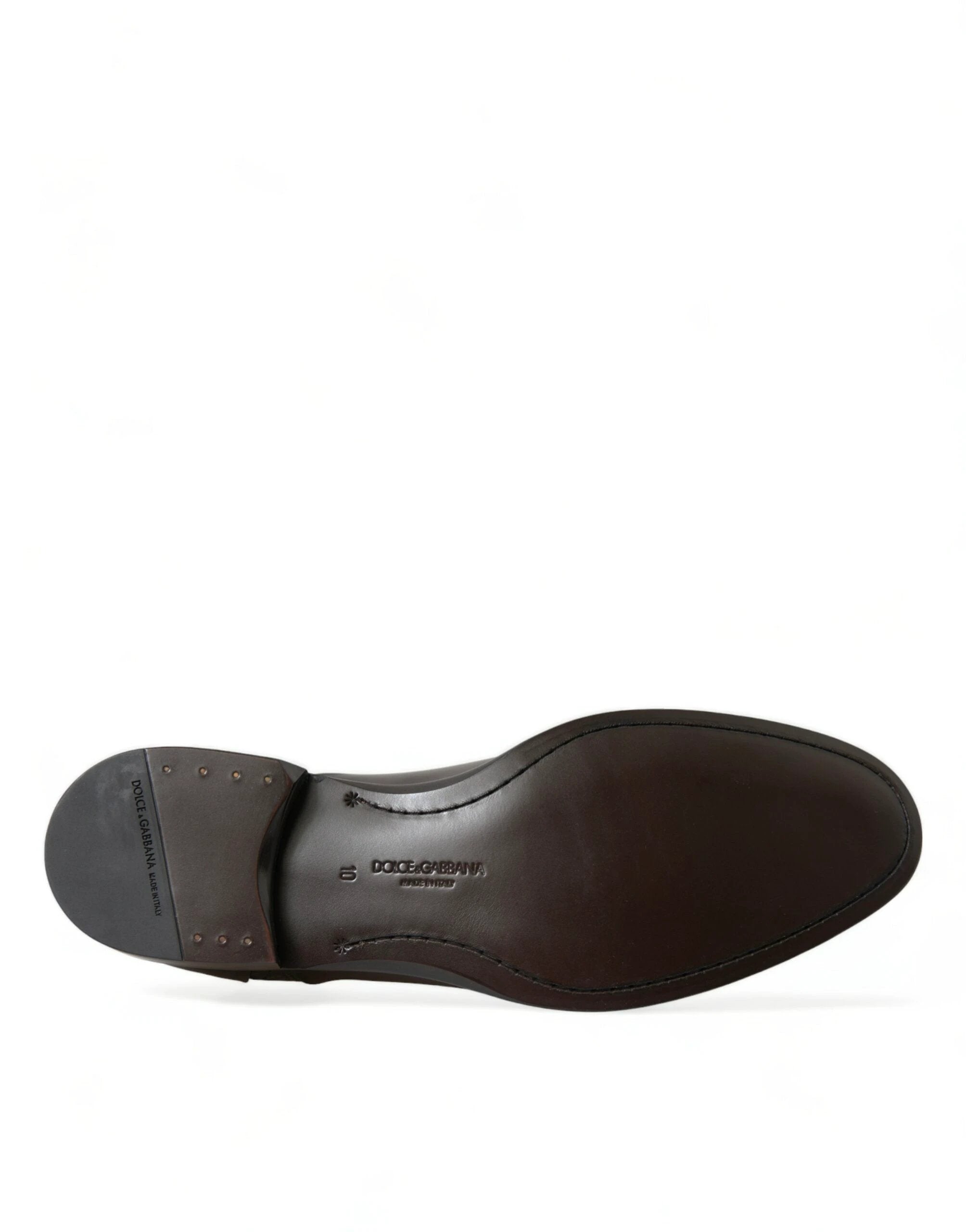 Dolce & Gabbana Brown Exotic Leather Formal Men Dress Shoes by Dolce & Gabbana