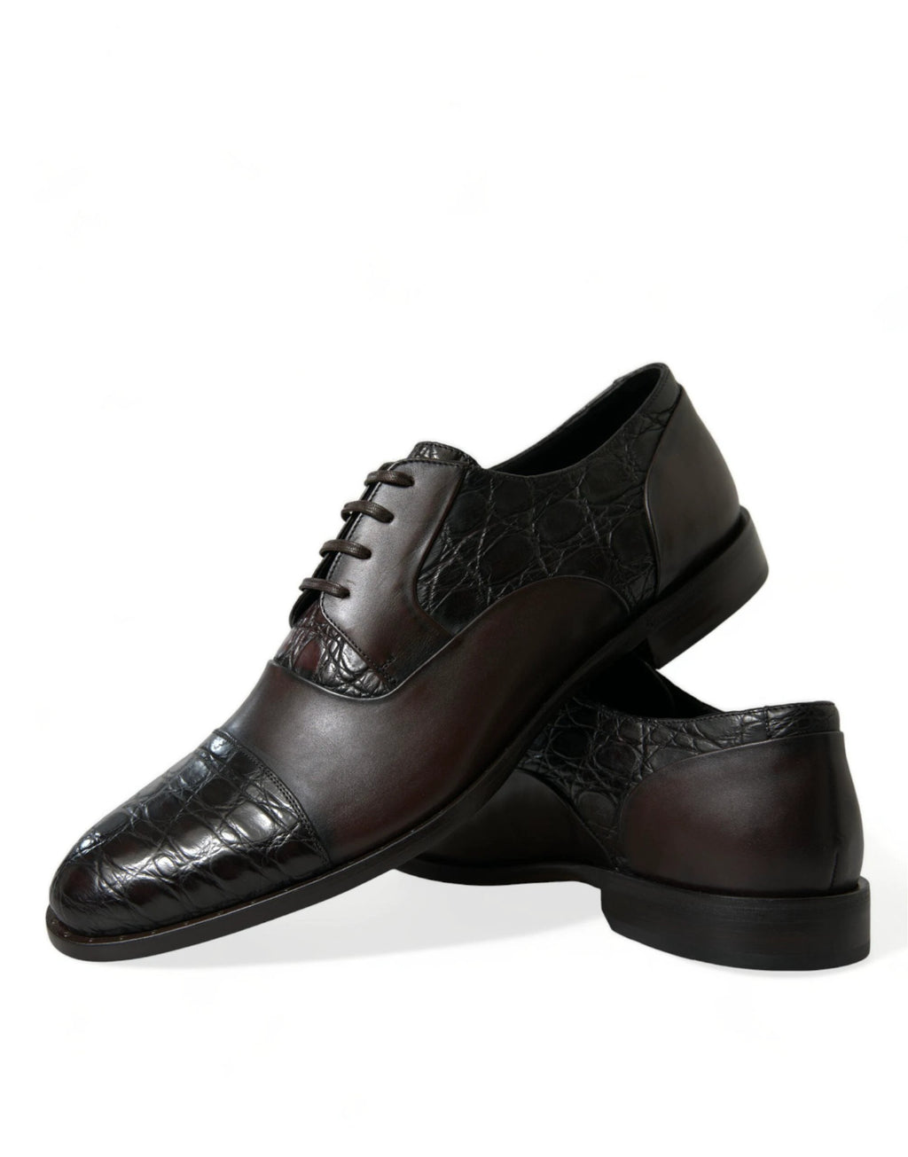 Dolce & Gabbana Brown Exotic Leather Formal Men Dress Shoes by Dolce & Gabbana