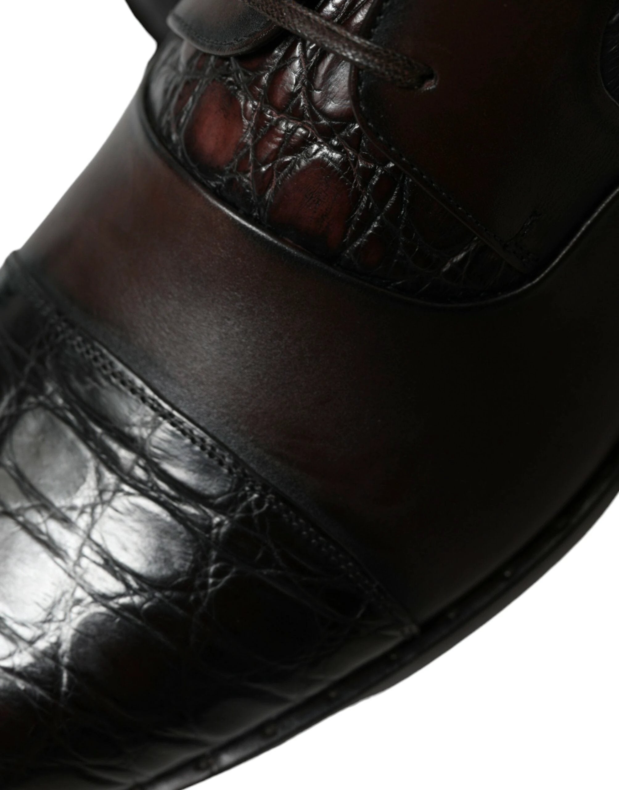 Dolce & Gabbana Brown Exotic Leather Formal Men Dress Shoes by Dolce & Gabbana