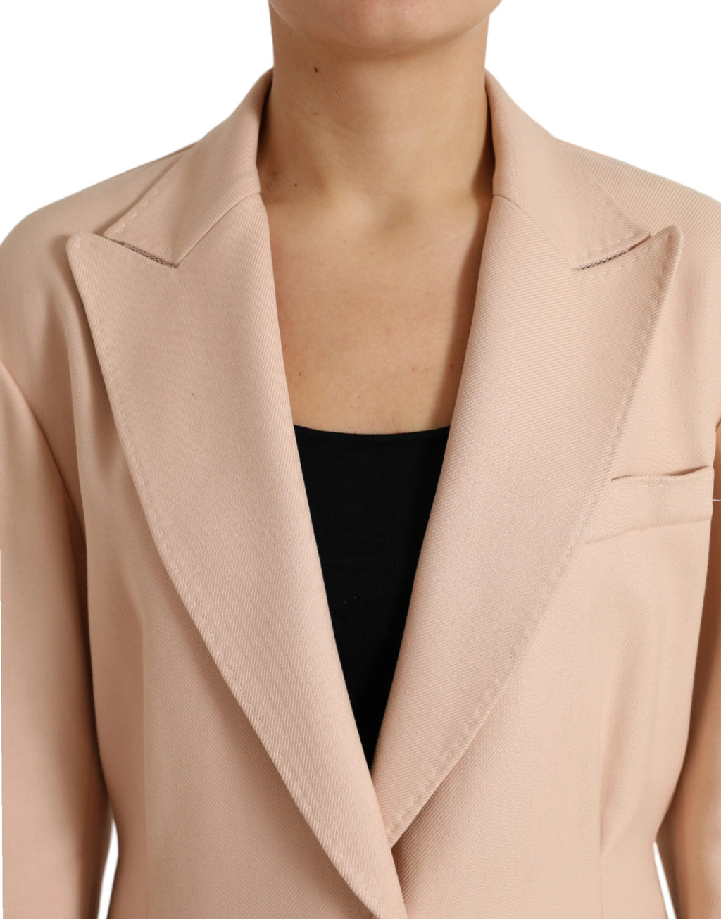 Dolce & Gabbana Beige Cotton Single Breasted Long Coat Jacket by Dolce & Gabbana