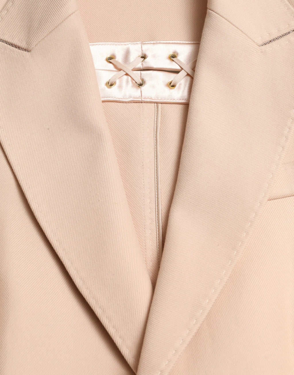 Dolce & Gabbana Beige Cotton Single Breasted Long Coat Jacket by Dolce & Gabbana