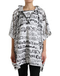Dolce & Gabbana White Logo Print Hooded Blouson T-shirt Top by Dolce & Gabbana