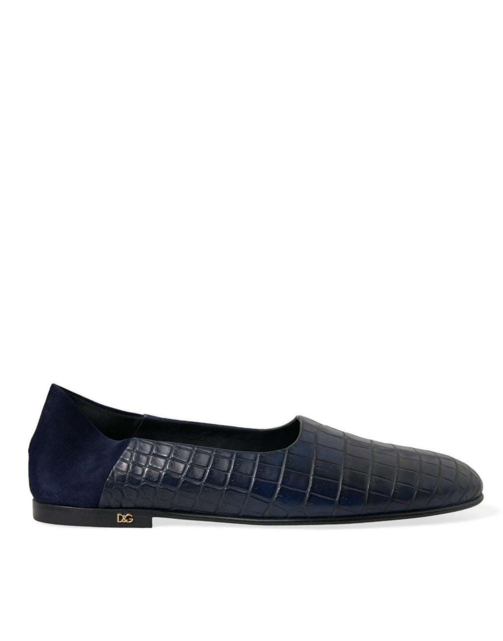 Dolce & Gabbana Blue Crocodile Leather Loafers Slip On Shoes by Dolce & Gabbana