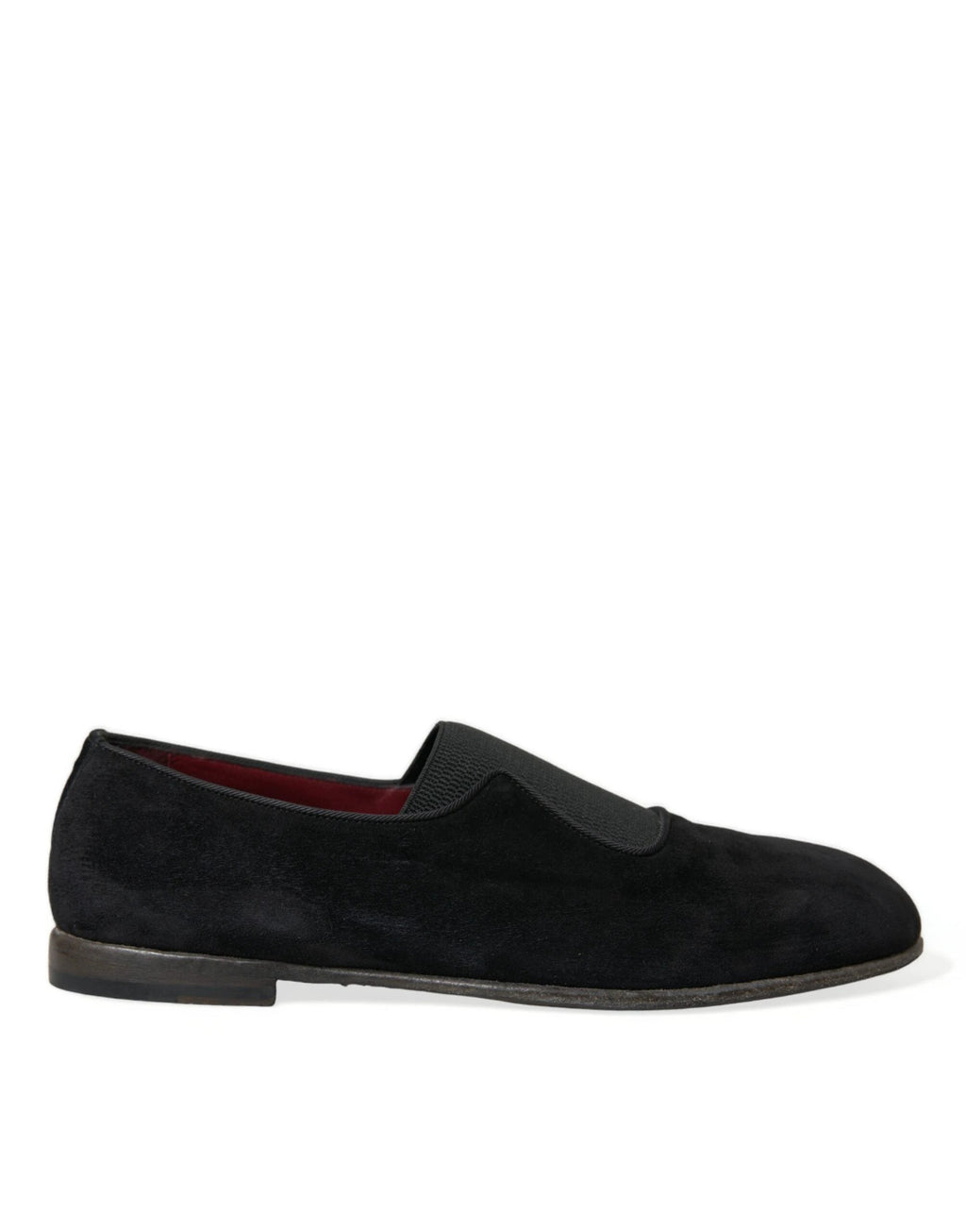 Dolce & Gabbana Black RUNWAY Velour AMALFI Loafers Shoes by Dolce & Gabbana
