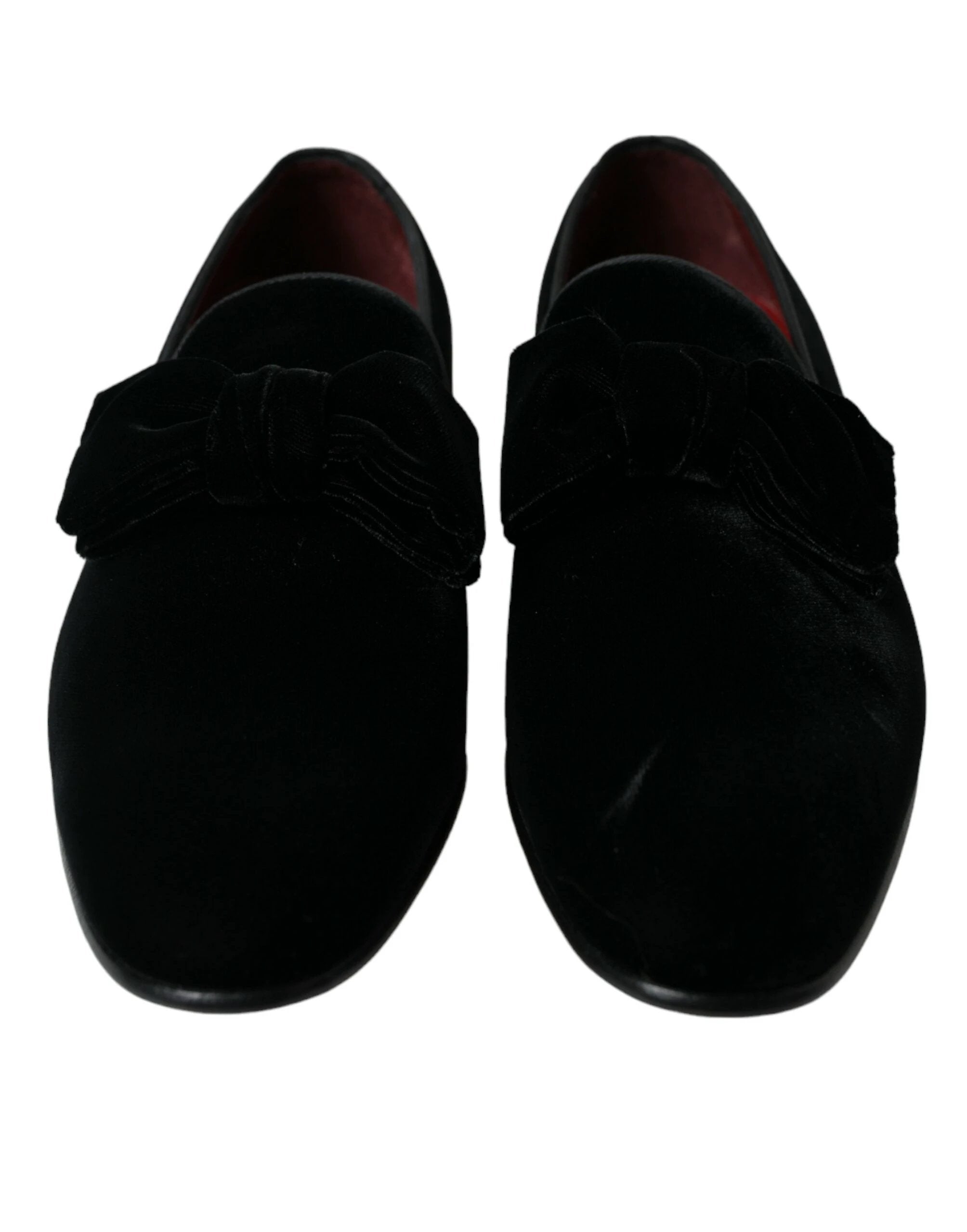 Dolce & Gabbana Black Velvet Loafers Formal Dress Shoes by Dolce & Gabbana