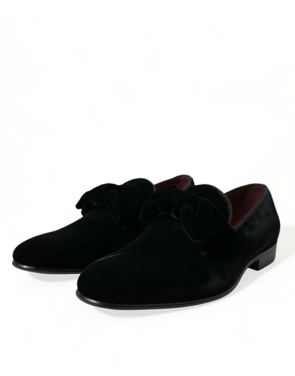 Dolce & Gabbana Black Velvet Loafers Formal Dress Shoes by Dolce & Gabbana